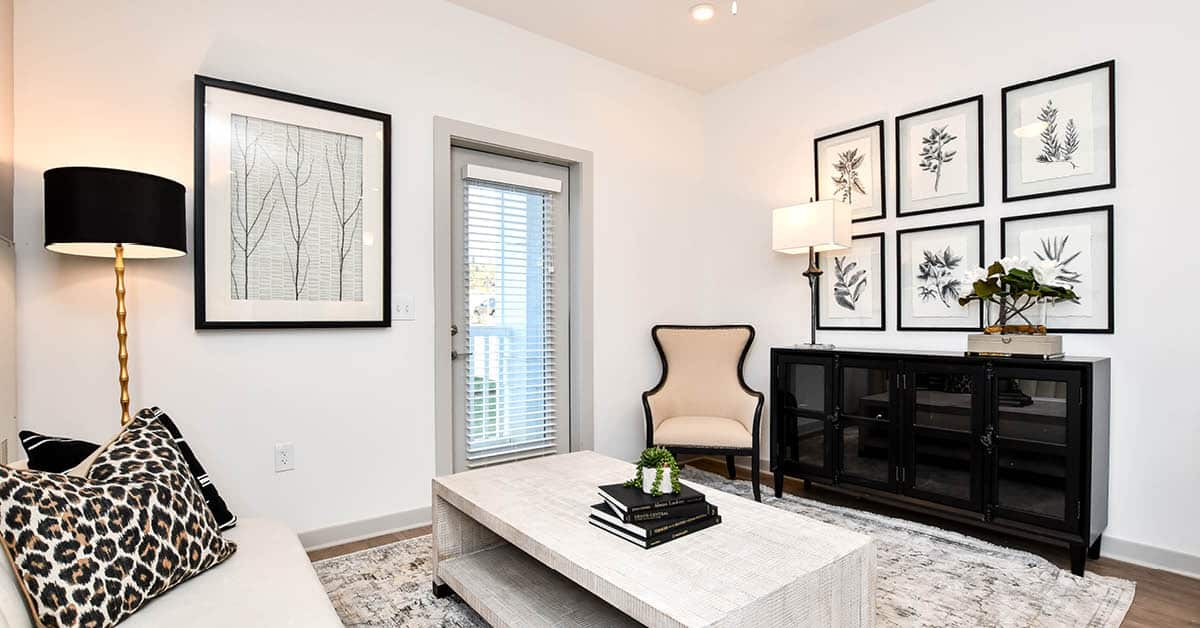 living room at Highpoint at Fort Mill