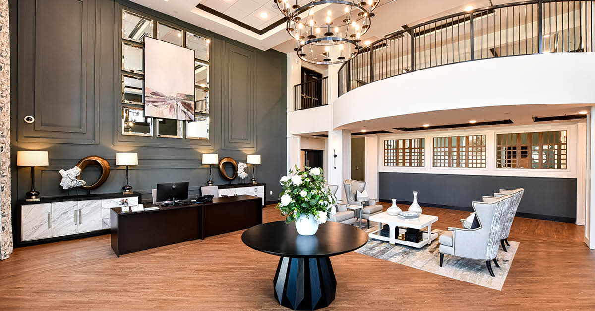 front lobby at Highpoint at Fort Mill 3