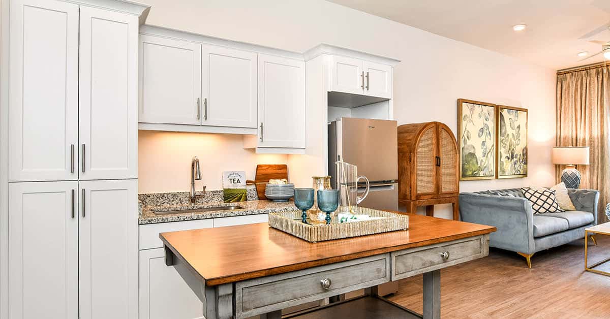 kitchenette at Highpoint at Fort Mill