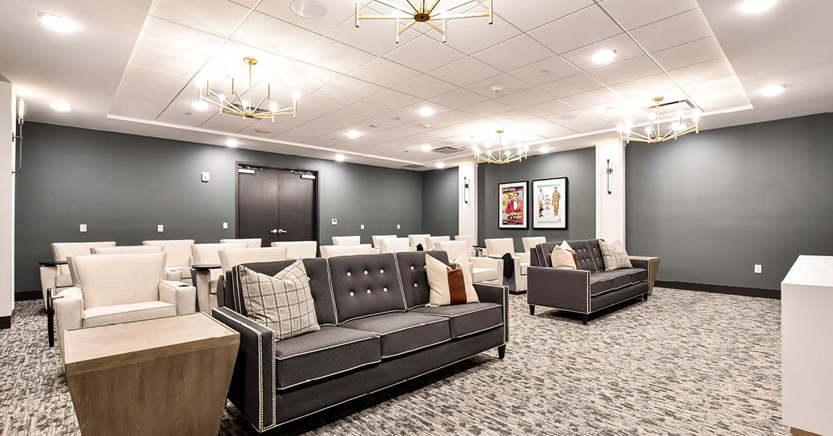 cinema room at Highpoint at Fort Mill